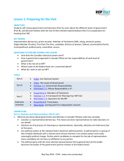 Lesson 1: Preparing for the Visit