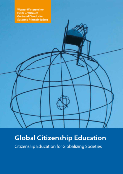 Global Citizenship Education: Citizenship Education for Globalizing