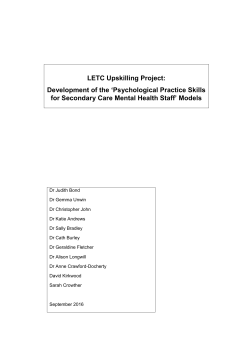 LETC Upskilling Project - Health Education England