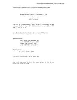 Public Management and Finance Law (2005 Revision)