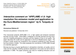 Interactive comment on &ldquo;APIFLAME v1.0: high resolution