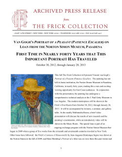Press Release - The Frick Collection