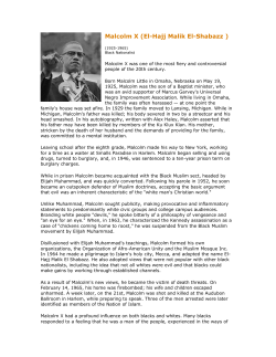Malcolm X (El-Hajj Malik El
