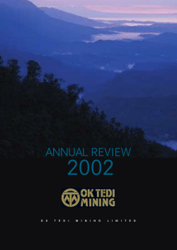 annual review - Ok Tedi Mining Limited