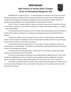 Ice Hockey - Michigan High School Athletic Association