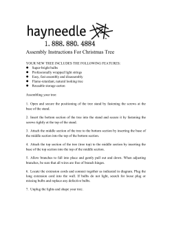 Assembly Instructions For Christmas Tree