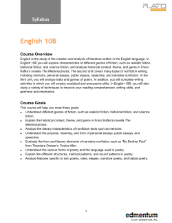 English 10A - Greenways Academy