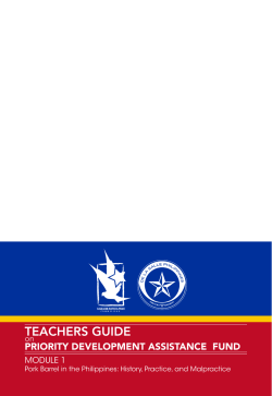 Pork Barrel in the Philippines: History, Practice, and Malpractice