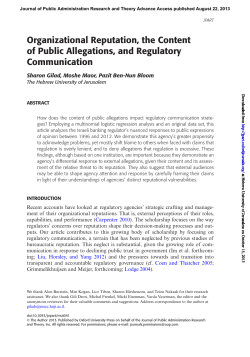 Organizational Reputation, the Content of Public Allegations, and