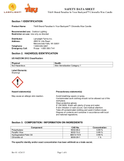 1. CHEMICAL PRODUCT AND COMPANY IDENTIFICATION