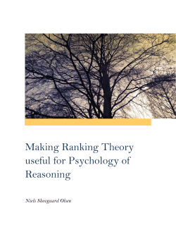 Making Ranking Theory useful for Psychology of