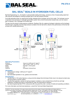 bal seal® seals in hydrogen fuel cells