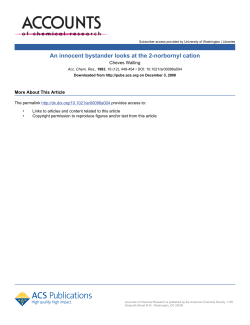 An innocent bystander looks at the 2-norbornyl cation