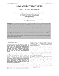 lead-acid battery storage