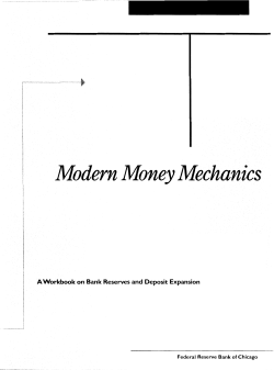 Modern Money Mechanics