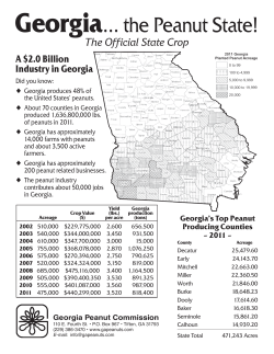 Georgia... the Peanut State!