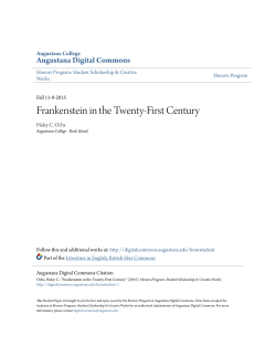 Frankenstein in the Twenty-First Century