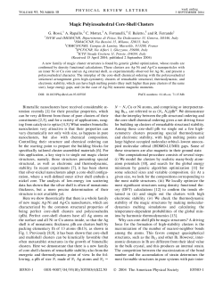 Magic Polyicosahedral Core-Shell Clusters - Ipcf-Cnr