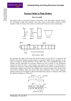 Tension Fields in Plate Girders