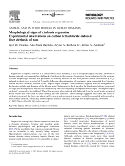 Morphological signs of cirrhosis regression - Arca