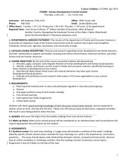 CFS101-Lifespan Human Development