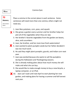 Comma Quiz Place a comma in the correct place in each sentence