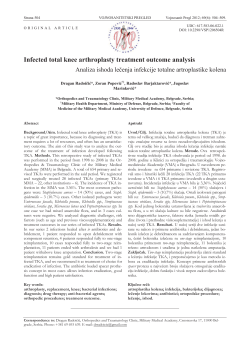 Infected total knee arthroplasty treatment outcome analysis