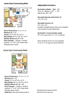 Standard Jester East floorplans