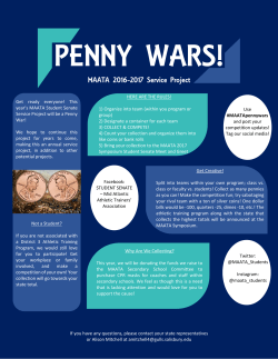 Penny Wars - Mid-Atlantic Athletic Trainers` Association