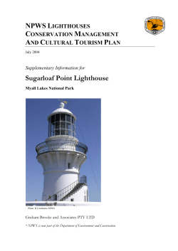 npws lighthouses conservation management and cultural tourism plan
