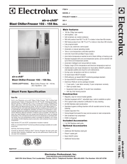 air-o-chill&reg; Blast Chiller-Freezer 102 &ndash; 155 lbs.