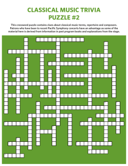 classical music trivia puzzle #2