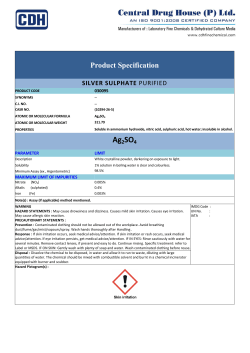 Ag2SO4 - CDH Fine Chemicals