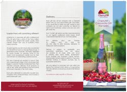Cherryhill`s Corporate Gift Hampers