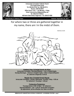 For where two or three are gathered together in my name, there am I
