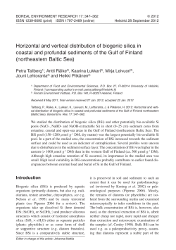 Full text (pdf format) - Boreal Environment Research