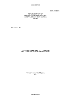 ASTRONOMICAL ALMANAC