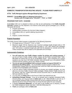 domestic transportation routing update