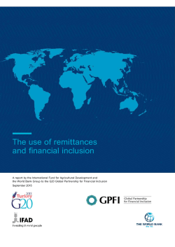 The use of remittances and financial inclusion