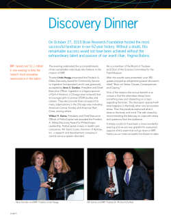 Discovery Dinner - The Brain Research Foundation