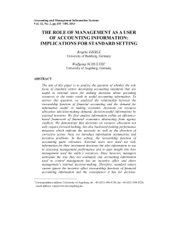the role of management as a user of accounting information