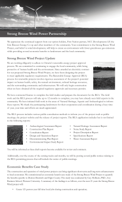 Feb 2017 - Strong Breeze Wind Project
