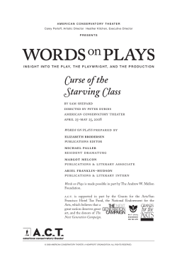 Curse of the Starving Class - American Conservatory Theater