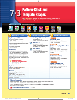 Pattern-Block and Template Shapes