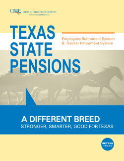 A diffEREnT bREEd - Center for Public Policy Priorities