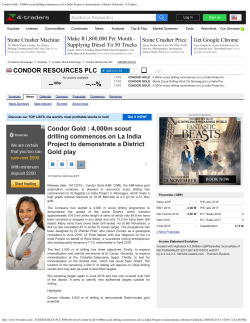 Condor Gold - SRK Consulting