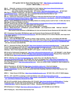 ATV guide for DEST - Downeast Sunrise Trail