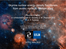 Skyrme nuclear energy density functionals from atomic nuclei to