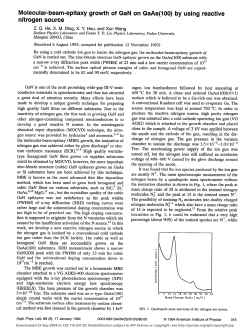 Molecular-beam-epitaxy growth of GaN on GaAs(100) by using