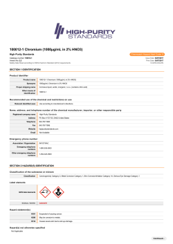 100012-1 Chromium (1000&mu;g/mL in 2% HNO3)